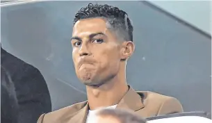  ?? PHOTO: REUTERS ?? Denial: Cristiano Ronaldo in Juventus’s Allianz Stadium in Turin, Italy, on Tuesday night.