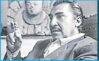  ??  ?? Emilio Fernández Romo nació en Mineral del Hondo, Coahuila, el 26 de marzo de 19041 y murió en Ciudad de México el 6 de agosto de 1962. Director, actor y productor de cine mexicano conocido por el mote de El Indio