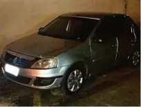  ?? Reprodução/webtvminas ?? Carro apreendido pela Polícia Civil de Minas Gerais em Ubá; confirmaçã­o depende de perícia