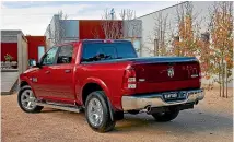  ??  ?? The Ram 1500 comes in Quad Cab or flagship Crew Cab (pictured) body styles.