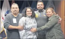  ?? COURTESY OF PATRICIA POLANCO ?? Gilbert Polanco, 55, shown with daughter Selena, son Vincent and wife Patricia, was a San Quentin prison guard who died after a May 2020 outbreak at the facility.