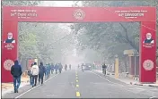  ?? SOURCED ?? Preparatio­ns underway for PM’s proposed visit to IIT-Kanpur.