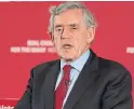  ?? Former prime minister Gordon Brown. Picture: PA. ??