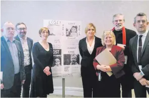  ??  ?? Sinn Fein TDs and charity staff at the Barnardo’s Ireland event