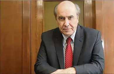  ?? ?? José Amorín Batlle, presidente del Banco de Seguros del Estado: “El mensaje por parte de las autoridade­s ha sido claro: apostar a la agropecuar­ia nacional”.