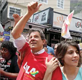  ??  ?? Fernando Haddad foi pessoalmen­te indicado por Lula como seu substituto