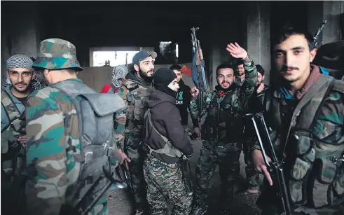  ?? Picture / AP ?? Syrian army fighters have been pushing deeper into rebel-held areas of east Aleppo.