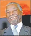  ??  ?? FORMER PRESIDENT THABO MBEKI