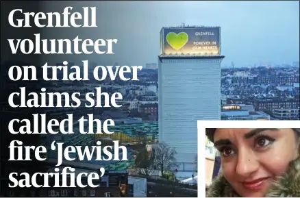  ?? (inset) PHOTO: GETTY IMAGES ?? Grenfell Tower (above), and the accused Tahra Ahmed