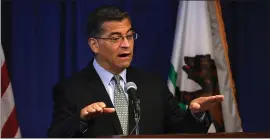  ?? JUSTIN SULLIVAN — GETTY IMAGES ?? “Bottom line, the public is being ripped off,” California Attorney General Xavier Becerra says of Sutter Health, which has 24 hospitals with 5,500 doctors in Northern California.