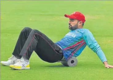  ?? ESC ?? ■
Afghanista­n’s skipper Rashid Khan during a training session in Lucknow on Tuesday.