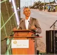  ?? Foto: Andreas Jakob ?? Barack Obama bei seiner Rede in Alego in Kenia.