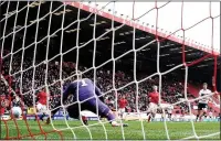  ??  ?? PADDY POWER: McNair’s low strike wins it for Boro