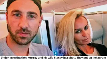 ??  ?? Under investigat­ion: Murray and his wife Stacey in a photo they put on Instagram