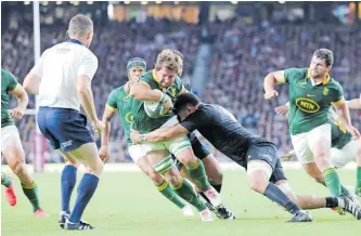  ?? EPA ?? KWAGGA Smith is a major part of the Springboks’ impact off the bench, but if he misses the Ireland series, then Marco van Staden (right) may fill in. |