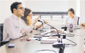  ?? CORTESíA ?? Sergio Londoño, alcalde (e) de Cartagena durante una rueda de prensa.