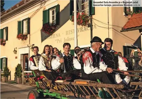  ?? FOTO: FB ?? Ansambel Saša Avsenika je v Begunjah začel koncertno turnejo, posvečeno Sloveniji.