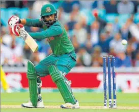  ?? REUTERS ?? Bangladesh's Tamim Iqbal in action against Australia at the ICC Champions Trophy Group A match at The Oval on Monday.