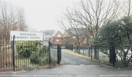  ??  ?? The former Southwick Primary School, pictured as it was due to close.