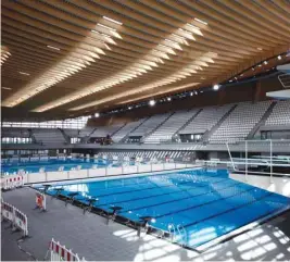  ?? (Reuters) ?? A view of the Olympic Aquatics Centre, a multifunct­ional venue for the 2024 Paris Olympic Games in Saint-Denis, near Paris.