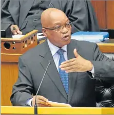  ??  ?? FIRST CITIZEN: Citizens are expressing their dissatisfa­ction with President Jacob Zuma