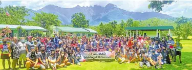  ?? ?? The volunteers and participan­ts of MAD Camp Romblon 2022