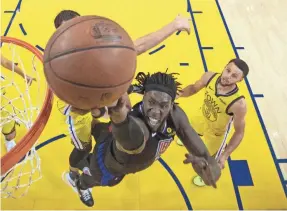  ?? KYLE TERADA/USA TODAY SPORTS ?? Clippers forward Montrezl Harrell sparked Los Angeles’ comeback from a 31-point deficit Monday against the Warriors.