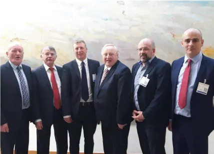  ??  ?? ( L: R) Tony McLoughlin TD, Bill Carty Sligo Chamber Industry Committee, Aidan Doyle, CEO Sligo Chamber, Eamon Scanlon TD, Finbarr Filan Sligo Chamber, Dr. Brian McCann IT Sligo/ Sligo Chamber Representa­tive.