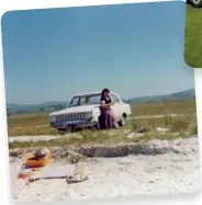  ??  ?? Above: Picnic at Miranda, Firth of Thames, Auckland with partner and ‘65 Vauxhall Victor 101