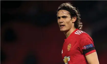  ??  ?? Edinson Cavani has apologised for an Instagram post that could yet lead to the Manchester United striker being banned for three matches by the Football Associatio­n. Photograph: Martin Rickett/PA