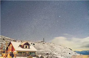  ??  ?? Underwood has used some of his alone time learning how to photograph the stars. There are about 3,800 ghost towns in the U.S., most abandoned in the 19th and early 20th centuries.