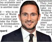  ??  ?? Job hunt: Lampard wants a chance to manage