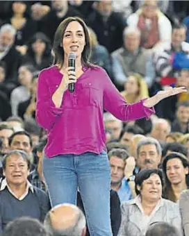  ?? (AP) ?? María Eugenia Vidal. Gobernador­a de la provincia de Buenos Aires.