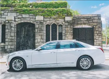  ?? LESLEY WIMBUSH/DRIVING ?? The 2017 Cadillac CT6 Plug-In Hybrid offers a smooth, comfortabl­e ride.