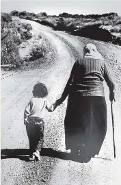  ?? ?? The photo of Whina Cooper and her granddaugh­ter Irenee on the 1975 hikoi ‘‘says everything’’, says photograph­er Michael Tubberty.