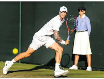  ??  ?? Ausgelaufe­n: Dennis Novaks Wimbledon-Märchen endete in der dritten Runde bei Milos Raonic