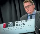  ??  ?? Reserve Bank governor Adrian Orr