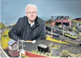  ??  ?? Pop master: Pete Waterman with his layout in Cheshire