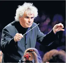  ??  ?? Subtle: Simon Rattle expertly directed the London Symphony Orchestra