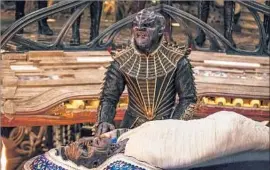  ?? Jan Thijs CBS ?? CHRIS OBI is featured as T’Kuvma in “Star Trek: Discovery,” which launched Sunday on CBS before continuing on the streaming service CBS All Access.