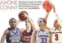  ??  ?? MORGAN WILLIAM BY AP; KARLIE SAMUELSON, KATIE LOU SAMUELSON AND KAELA DAVIS BY USA TODAY SPORTS