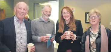  ?? (Photo: Katie Glavin) ?? Jim Ryan, Dominic Daly, Saoirse Fitzgerald and Bridget Daly at the launch of the Blackwater Valley Opera Festival.