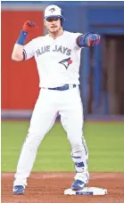  ?? NICK TURCHIARO/USA TODAY SPORTS ?? Blue Jays third baseman Josh Donaldson has missed most of the 2018 season due to injury.