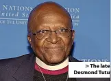  ?? ?? > The late Desmond Tutu