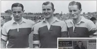  ??  ?? Bobby, Nickey and Billy Rackard.