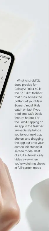  ?? ?? Taskbar runs across the bottom, much like how your PC or Mac’s taskbar/ dock work.
