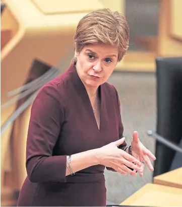  ?? ?? ATTACK: “Westminste­r thinks Scotland doesn’t need to be listened to”, the FM said.