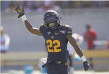  ?? Thearon W. Henderson / Getty Images 2019 ?? Cal defensive back Traveon Beck was set to have his own pro day for NFL scouts before it was canceled due to COVID19.