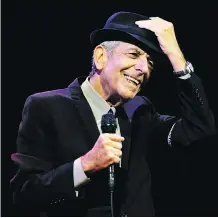  ?? THE CANADIAN PRESS/FILES ?? The late Leonard Cohen’s Hallelujah has been covered by more than 300 other artists.