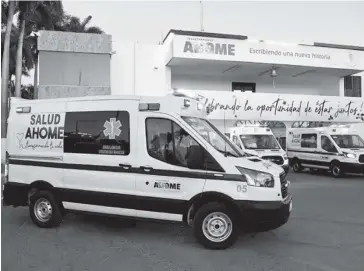  ?? EL DEBATE ?? >El servicio de las ambulancia­s de Summa continuará en Ahome.